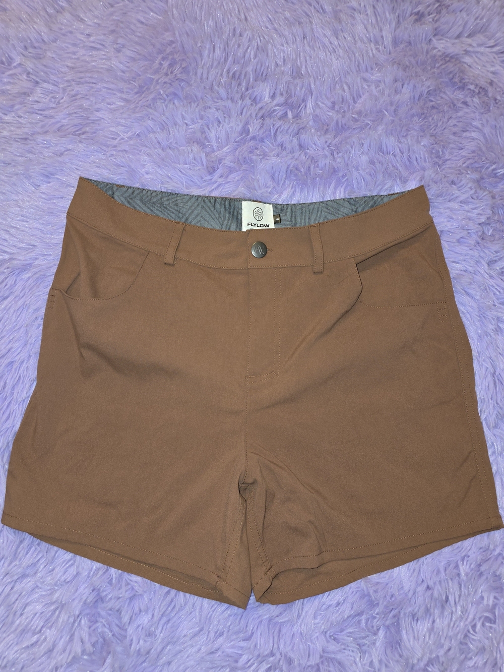 Fulton Brown Women's Athletic Shorts — Stretch Performance